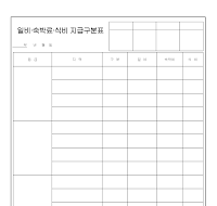 일비숙박료식비지급구분표 일비숙박료식비지급구분표